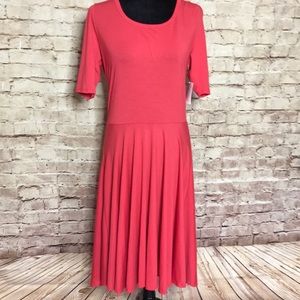 NWT LuLaRoe Red Nicole Ringer Dress XL